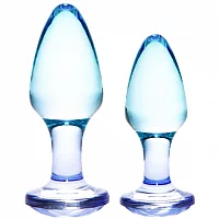 Precious Gem Blue Acrylic Butt Plug LARGE