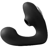 Fifty Shades of Grey Greedy Girl Duet Dual Stimulator with Clitoral Suction Black
