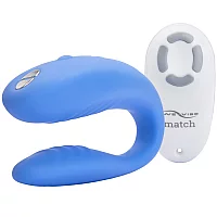 We Vibe Match Remote Control Wearable Couples Vibrator Blue