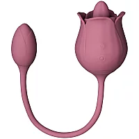 Amaysin Licking Rose Tongue and Egg Vibrator Rose
