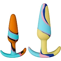Baseks Multicolour Butt Plug Set Mixed colours