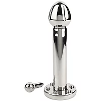Mr. Steel Reamer Dildo Rotator 8.3 Inch Silver