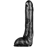 All Black Sven Dildo 11.4 Inch Black