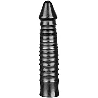 All Black Bernhard Dildo 10.4 Inch Black