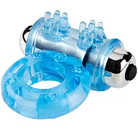 Baseks Power Vibrating Penis Ring Blue