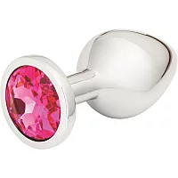 Me You Us Crystal Jewels Jewelled Metal Butt Plug Medium Pink