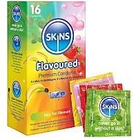 Skins Four Fun Flavours Condoms 16 Pack