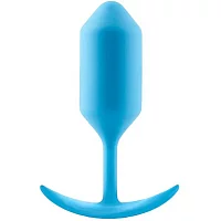 bVibe Snug Plug 3 Large Weighted Silicone Butt Plug 4.7 Inch Teal