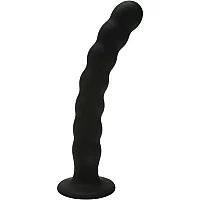 Me You Us Ripple GSpot Dildo Black 8 Inch