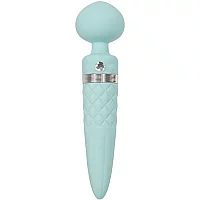Pillow Talk Sultry Rechargeable Warming Wand Massager Teal