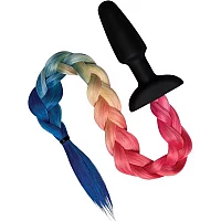 Whipsmart Silicone Rainbow Tail Butt Plug 3.5 Inch