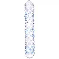 Glas Purple Rose Nubby Glass Dildo 7 Inch