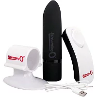 Screaming O Positive Rechargeable Remote Controlled Bullet Vibrator Black