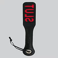 Sportsheets Leather Slut Slapper Paddle Black