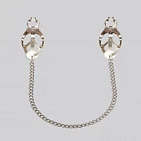 Bondage Boutique Squeeze and Tease Nipple Clamps Silver