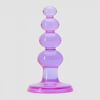 BASICS Beaded Slimline Butt Plug Purple