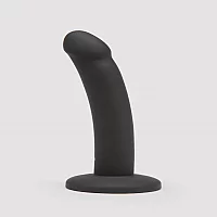 Lovehoney Curved Silicone Suction Cup Dildo 5.5 Inch Black
