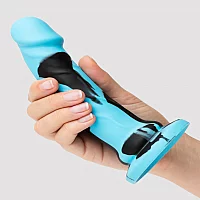 Lifelike Lover Luxe Realistic Multicoloured Silicone Dildo 7 Inch Blue