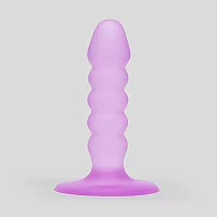 BASICS Ribbed Anal Starter Dildo 5 Inch Purple
