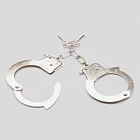 Bondage Boutique Silver Handcuffs Silver