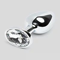 Lovehoney Jewelled Metal Butt Plug 2.5 Inch Silver