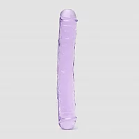 BASICS Realistic DoubleEnded Dildo 15 Inch Purple