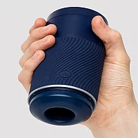 Arcwave Pow Silicone DualEntrance Suction Control Male Masturbator Blue