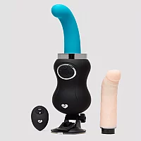 Lovehoney Wild Ride Remote Control Warming Thrusting Sex Machine Set Black