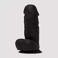 SILEXD Girthy Dual Density Black Realistic Silicone Dildo 8.5 Inch Black