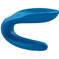 Satisfyer Partner Whale Couples Air Pulse Stimulator Blue