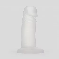 BASICS Clear Suction Cup Dildo 6 Inch Clear