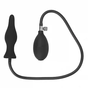 Pump Action Silicone Inflatable Butt Plug - 4.75 Inch