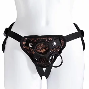 Amber Lace Luxury StrapOn Harness