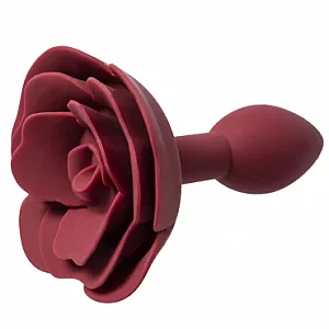 Bloomin Booty Red Silicone Rose Butt Plug 4.3 Inch