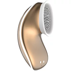 Shots Innovation Twitch HandsFree Vibrating Clitoral Stimulator Gold