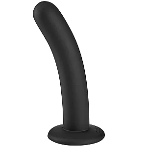 Sinful Slender Silicone Dildo Medium 5.7 Inch Black