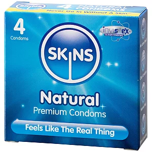 Skins Condoms Natural 4 Pack