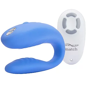 We Vibe Match Remote Control Wearable Couples Vibrator Blue