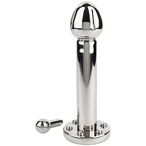 Mr. Steel Reamer Dildo Rotator 8.3 Inch Silver