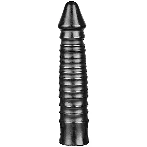All Black Bernhard Dildo 10.4 Inch Black