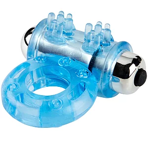 Baseks Power Vibrating Penis Ring Blue