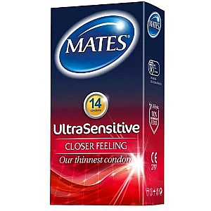 Mates Ultra Sensitive Condoms 14 Pack