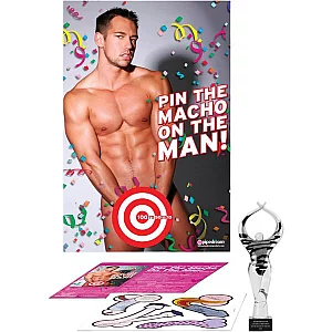 Bachelorette Party Favors Pin The Macho On The Man Game