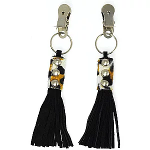 Nipple Clamps With Animal Print