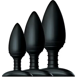 Nexus Butt Plug Trio Black Assorted