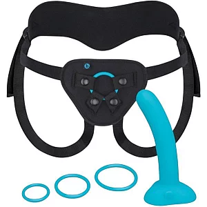 bVibe Every Body StrapOn Harness Set With 6 Inch Silicone Dildo Peg