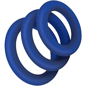 Zolo Extra Thick Silicone Cock Rings 3 Pack