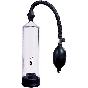 Toy Joy Rock Hard Black And Clear Penis Power Pump