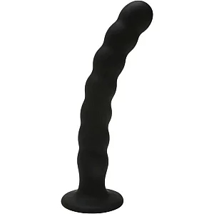 Me You Us Ripple GSpot Dildo Black 8 Inch