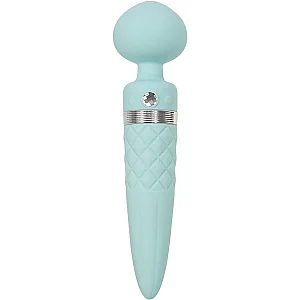 Pillow Talk Sultry Rechargeable Warming Wand Massager Teal